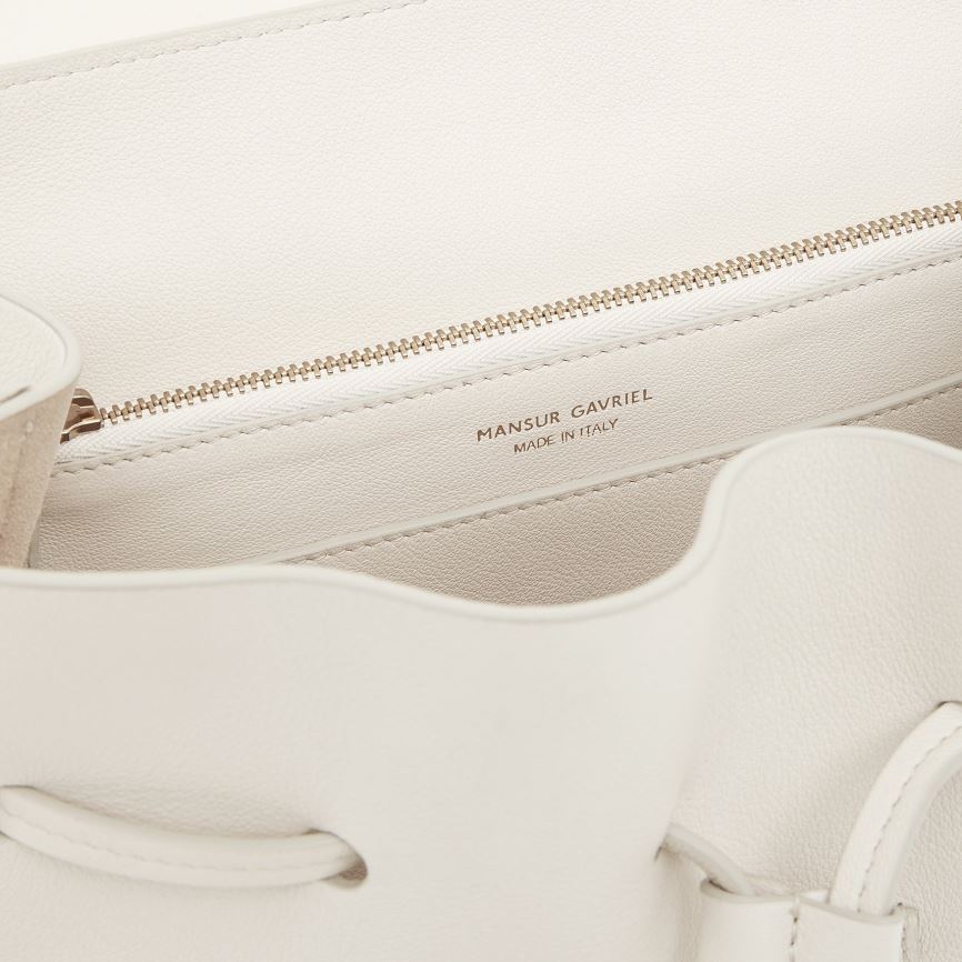 Women's Mansur Gavriel Soft Lady Bucket Bags Cream | AU 0728FH